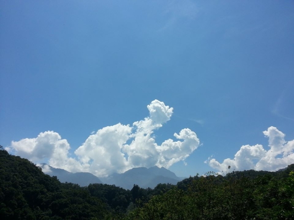 F山莊前的白雲
