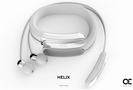 美觀時尚的 Helix 手環，不用擔心藍牙耳機無處擺放了！
