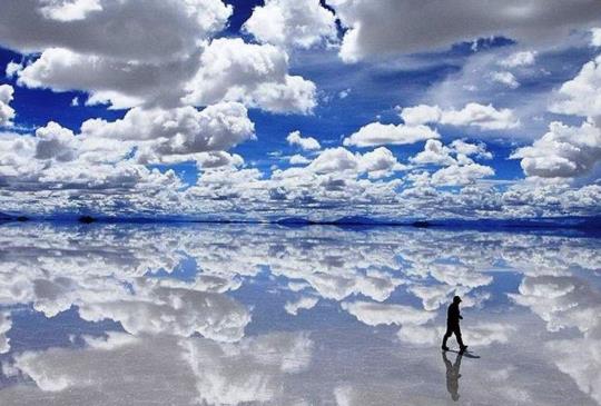 【玻利維亞．天空之鏡】在藍天中死而復生