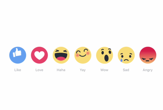 Facebook 將新增六種有別於「讚」的回應，互動更有趣了！