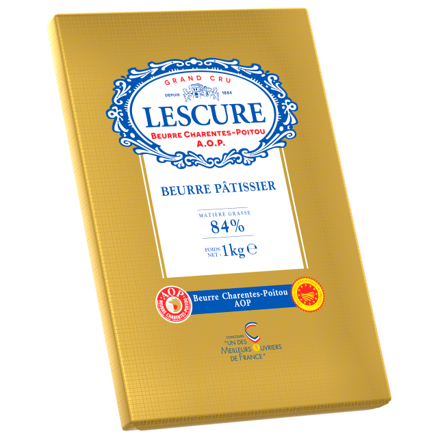 法國LESCURE - AOP片裝發酵無鹽奶油84%(冬乳製成)。.png