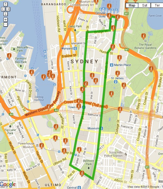 雪梨免費公車地圖