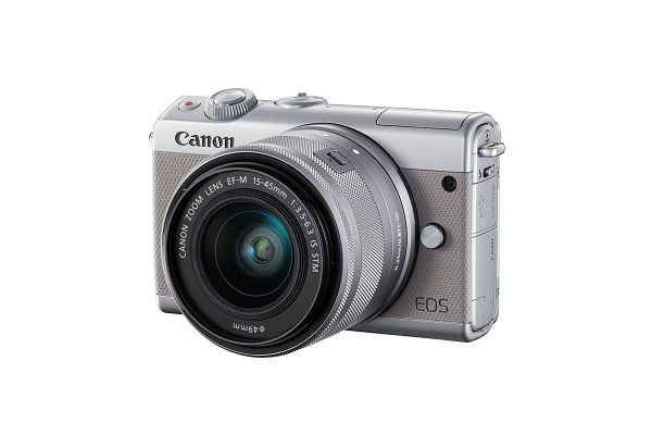 圖二　Canon EOS M100 迷你單眼灰色 半側.jpg